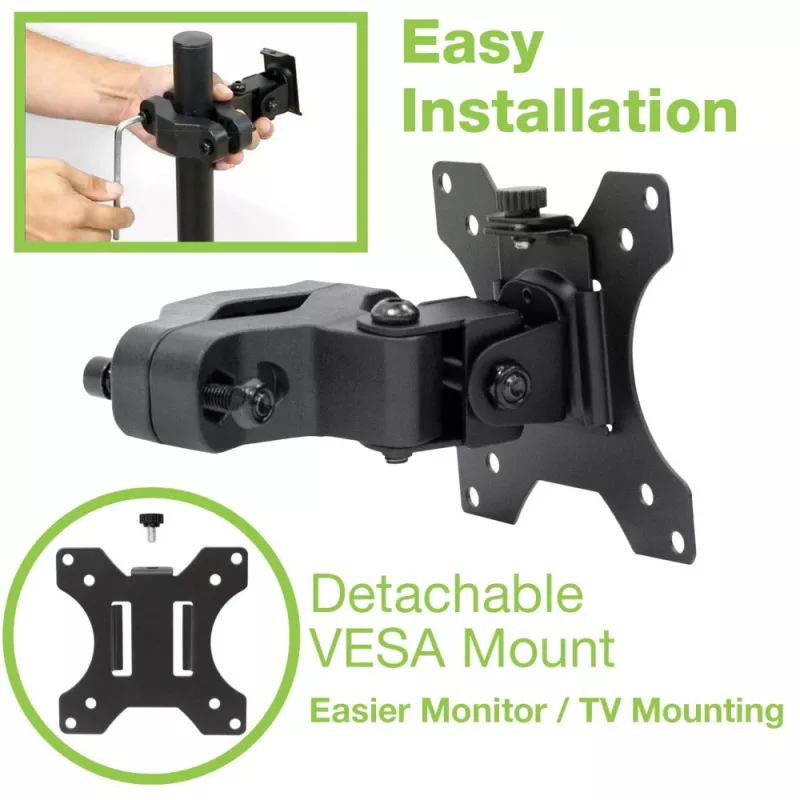 Techly ICALCD100BK stalo laikiklis monitoriui juodas