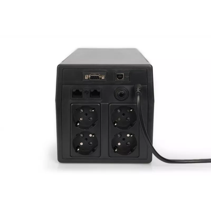 DIGITUS linijinis-interaktyvus UPS 1000 VA/600W 12V/7Ah x2 4x CEE7/7 AVR USB