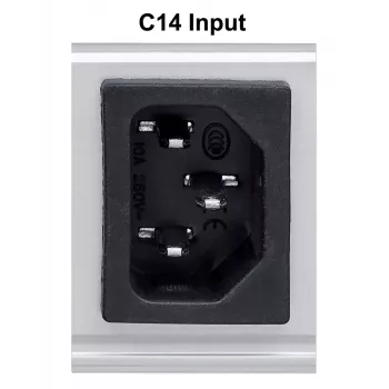 Intellinet 19 inch 1U stelažinis maitinimo skirstytuvas (PDU) su 8 C13 lizdais, nuimamu maitinimo laidu ir C20 įvadu gale
