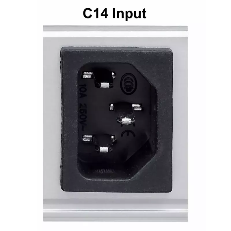 Intellinet 19 inch 1U stelažinis maitinimo skirstytuvas (PDU) su 8 C13 lizdais, nuimamu maitinimo laidu ir C20 įvadu gale