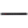 Intellinet 19 inch 1U stelažinis maitinimo skirstytuvas (PDU) su 8 C13 lizdais, nuimamu maitinimo laidu ir C20 įvadu gale