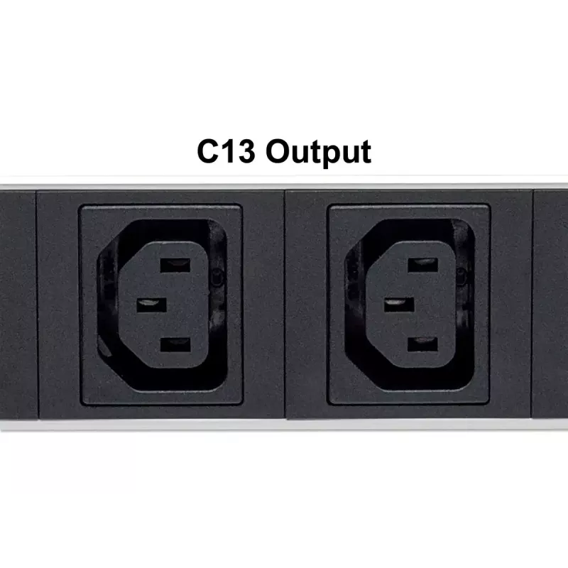 Intellinet 19 inch 1U stelažinis maitinimo skirstytuvas (PDU) su 8 C13 lizdais, nuimamu maitinimo laidu ir C20 įvadu gale