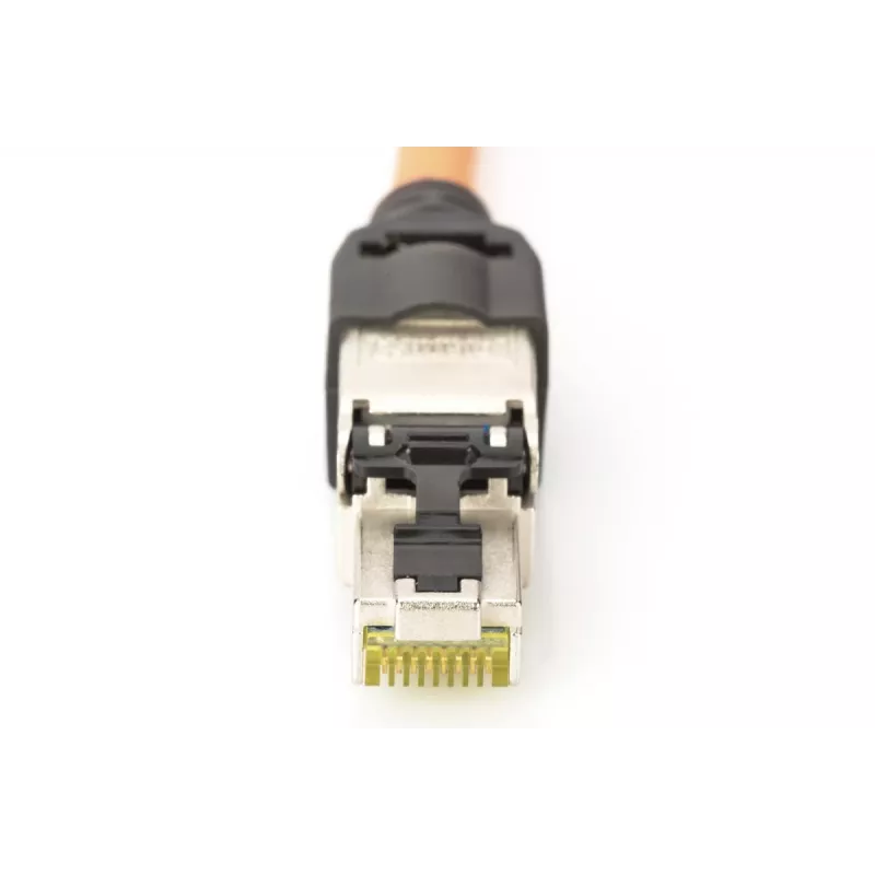 DIGITUS CAT6A lauko kištukas STP su dulkių dangteliu ir lenkimo apsauga DN-93631