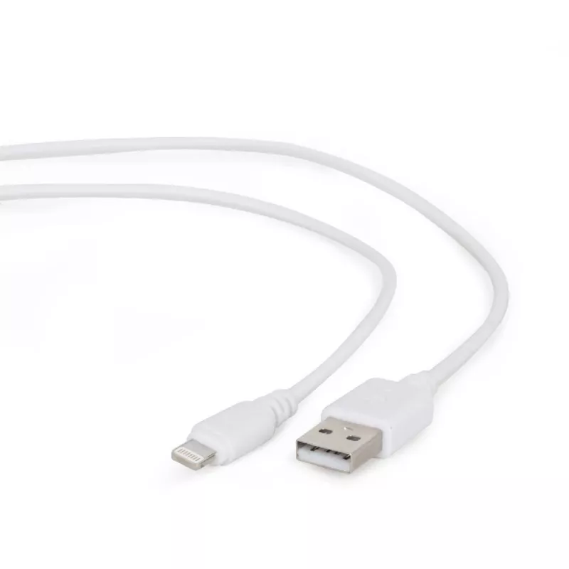 GEMBIRD USB į 8 kontaktų įkrovimo ir duomenų laidas, 1 m – Baltas