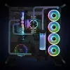Ventiliatorius Thermaltake Riing Trio 12 LED RGB Radiatoriaus ventiliatorius TT Premium Edition