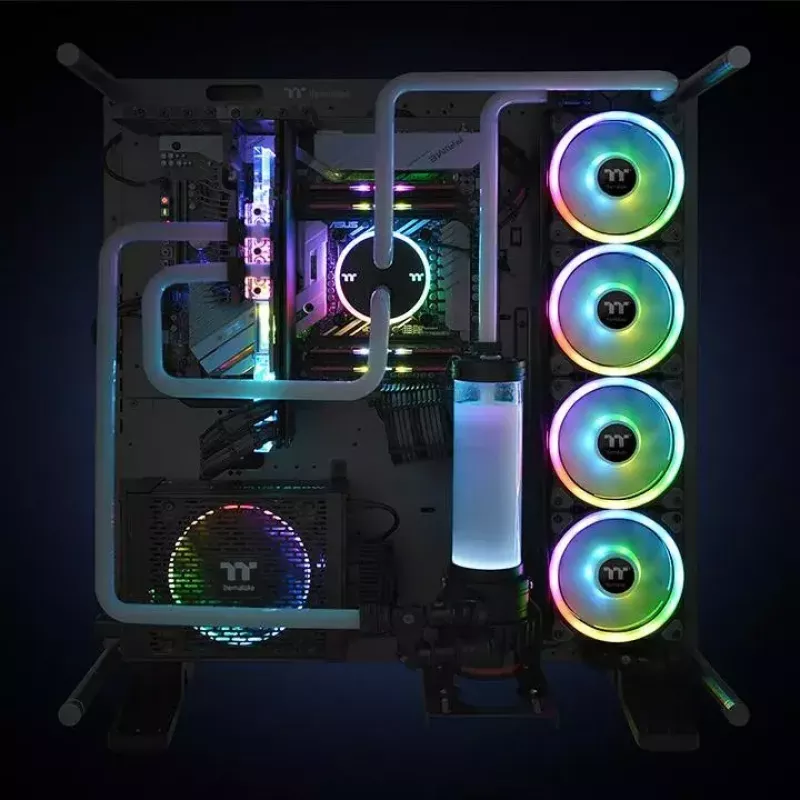 Ventiliatorius Thermaltake Riing Trio 12 LED RGB Radiatoriaus ventiliatorius TT Premium Edition