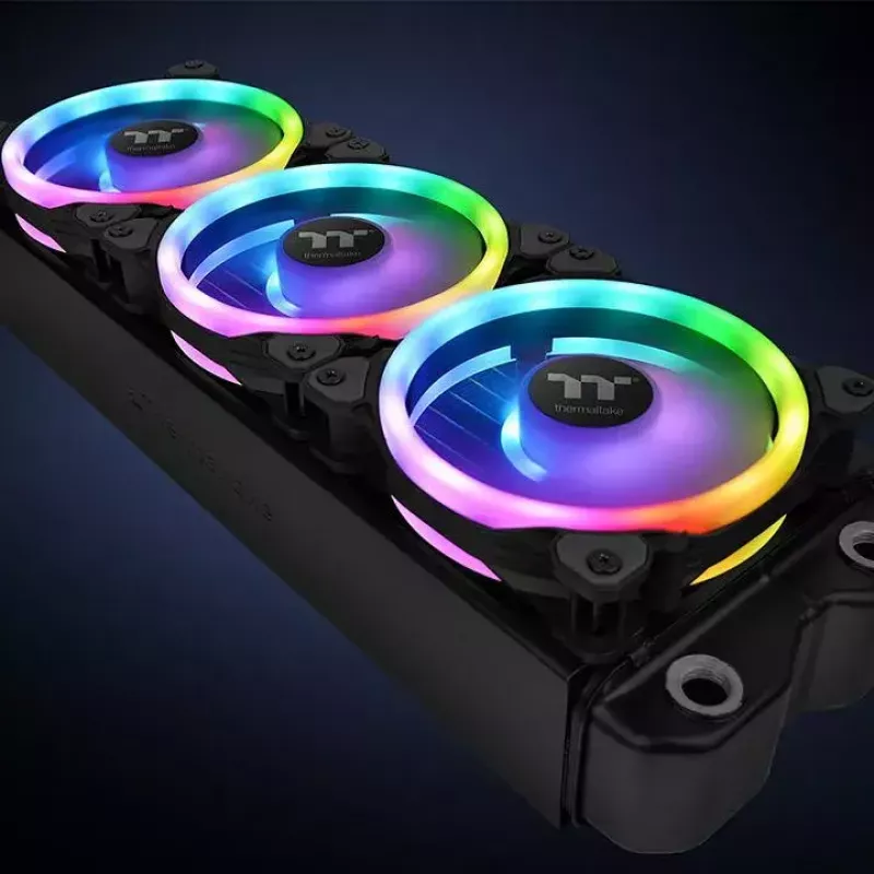 Ventiliatorius Thermaltake Riing Trio 12 LED RGB Radiatoriaus ventiliatorius TT Premium Edition