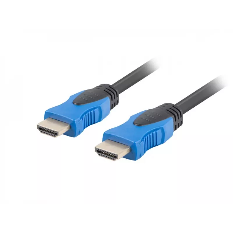 LANBERG HDMI laidas V2.0 M/M 4K Cu juodas 1,8 m