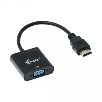 i-tec HDMI į VGA kabelio adapteris, 0,15 m, HDMI, VGA, vyriškas, moteriškas, 1920 x 1080 pikseliai