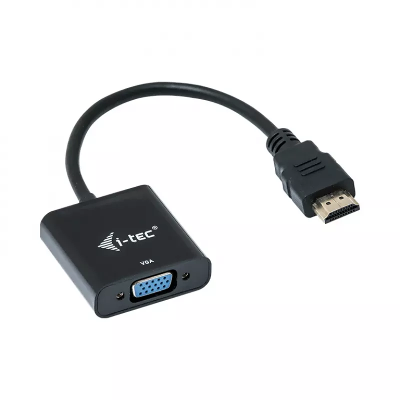 i-tec HDMI į VGA kabelio adapteris, 0,15 m, HDMI, VGA, vyriškas, moteriškas, 1920 x 1080 pikseliai