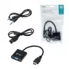 i-tec HDMI į VGA kabelio adapteris, 0,15 m, HDMI, VGA, vyriškas, moteriškas, 1920 x 1080 pikseliai