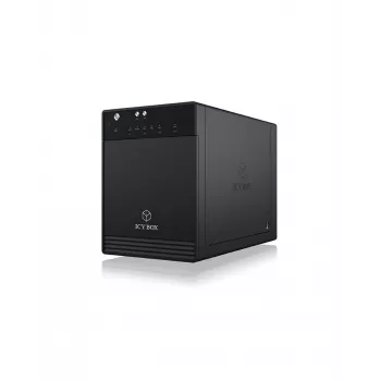 ICY BOX IB-3740-C31 Išorinis HDD/SSD dėklas Juodas 2.5/3.5 colio
