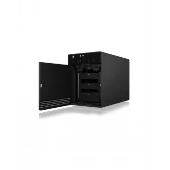 ICY BOX IB-3740-C31 Išorinis HDD/SSD dėklas Juodas 2.5/3.5 colio