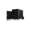 ICY BOX IB-3740-C31 Išorinis HDD/SSD dėklas Juodas 2.5/3.5 colio