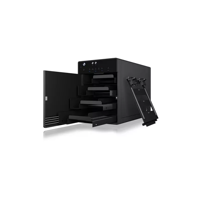 ICY BOX IB-3740-C31 Išorinis HDD/SSD dėklas Juodas 2.5/3.5 colio