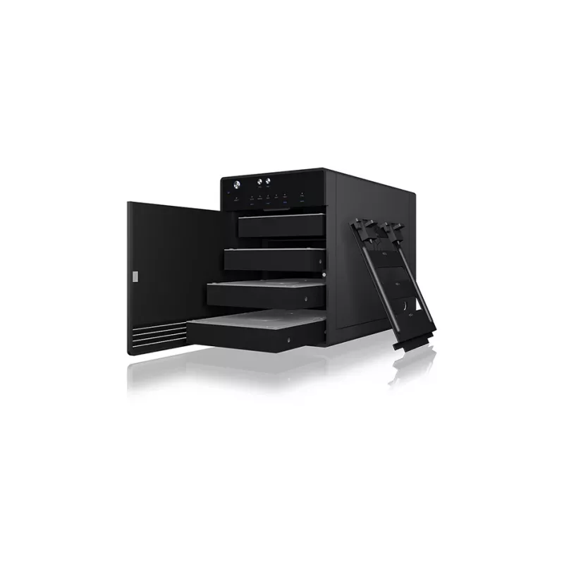 ICY BOX IB-3740-C31 Išorinis HDD/SSD dėklas Juodas 2.5/3.5 colio