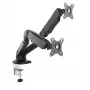 ICY BOX IB-MS304-T 68,6 cm (27 colių) stalinis laikiklis dviem monitoriams, juodas