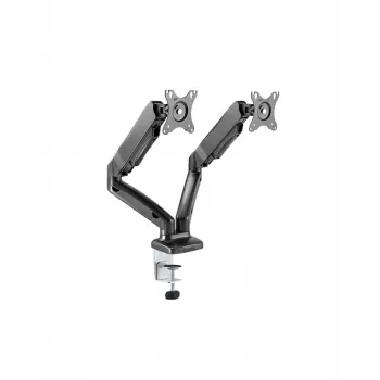 ICY BOX IB-MS304-T 68,6 cm (27 colių) stalinis laikiklis dviem monitoriams, juodas