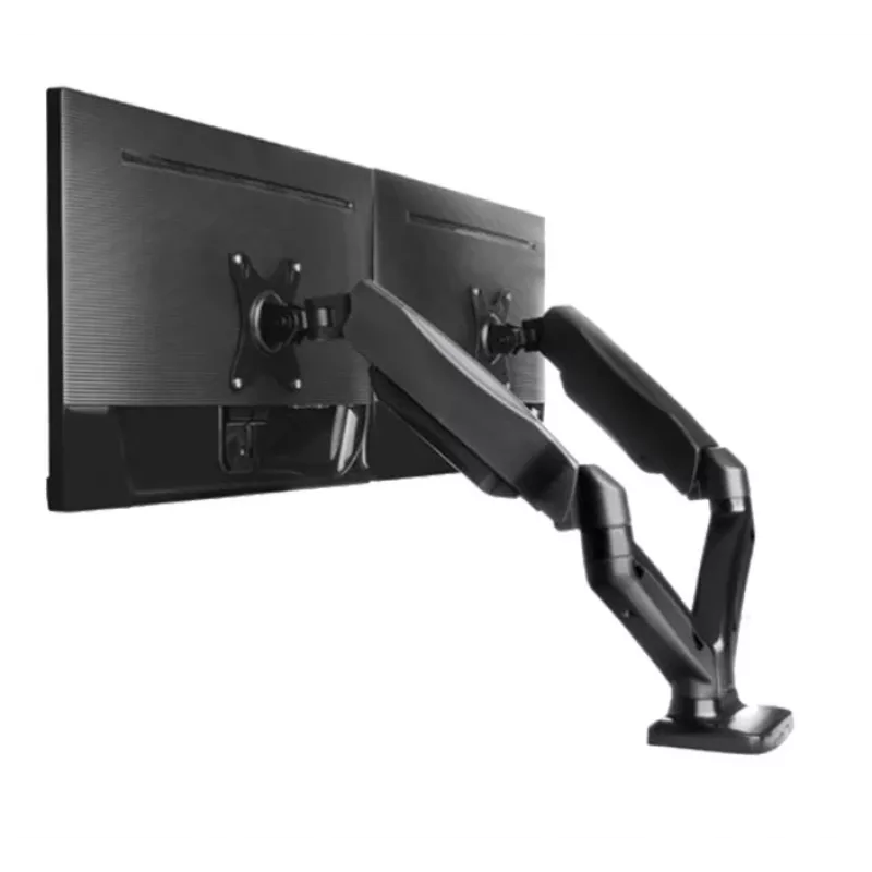 ICY BOX IB-MS304-T 68,6 cm (27 colių) stalinis laikiklis dviem monitoriams, juodas