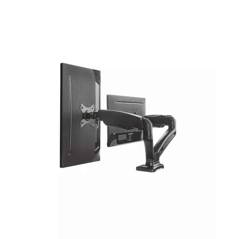 ICY BOX IB-MS304-T 68,6 cm (27 colių) stalinis laikiklis dviem monitoriams, juodas