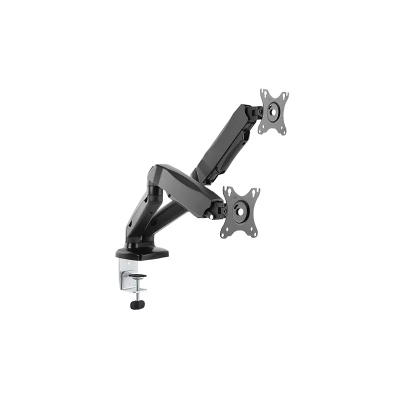 ICY BOX IB-MS304-T 68,6 cm (27 colių) stalinis laikiklis dviem monitoriams, juodas