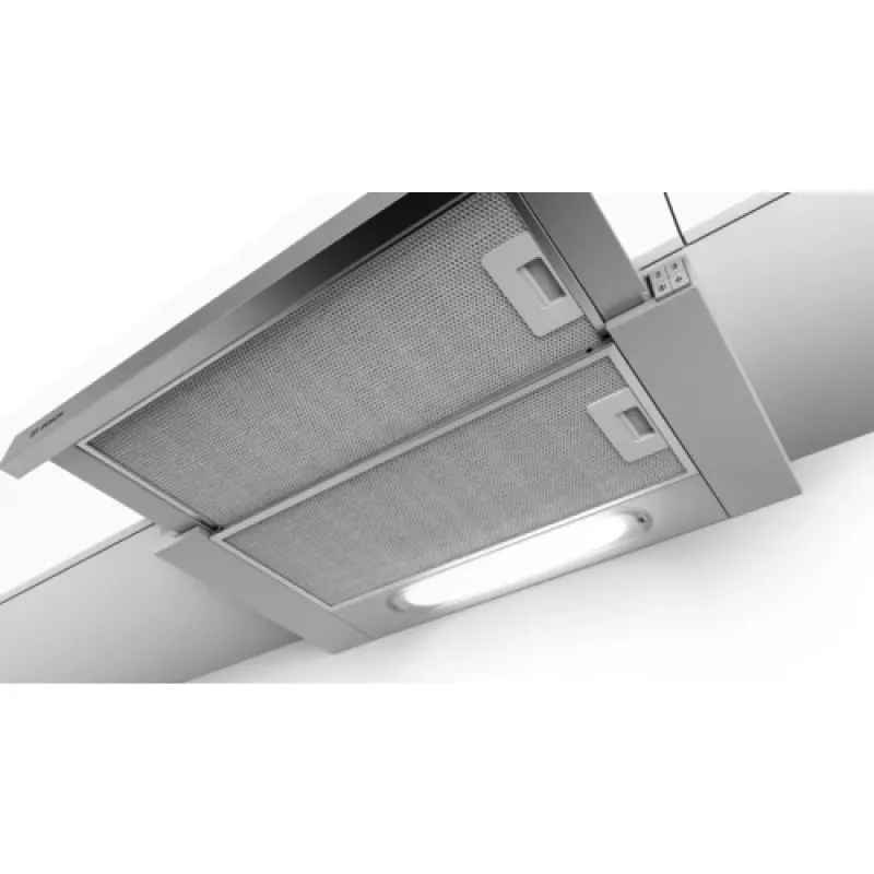 Bosch Serie 4 DFT63AC50 ištraukiamasis gartraukis pusiau įmontuojamas sidabrinis 360 m³/h