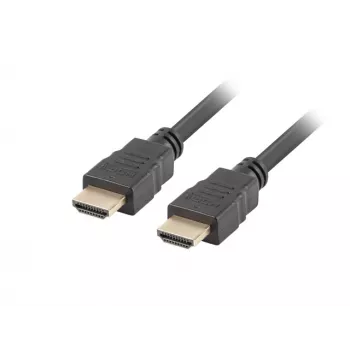 HDMI kabelis LANBERG CA-HDMI-11CC-0010-BK — HDMI 1.4, 1 m, CCS, 10.2 Gbit/s, 3840×2160 palaikymas, juodas