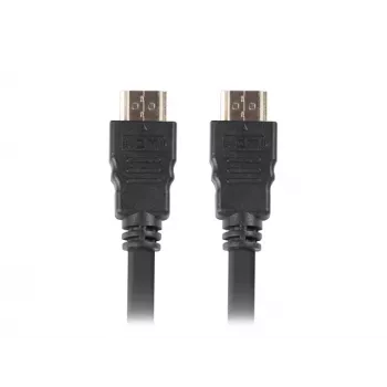 HDMI kabelis LANBERG CA-HDMI-11CC-0010-BK — HDMI 1.4, 1 m, CCS, 10.2 Gbit/s, 3840×2160 palaikymas, juodas