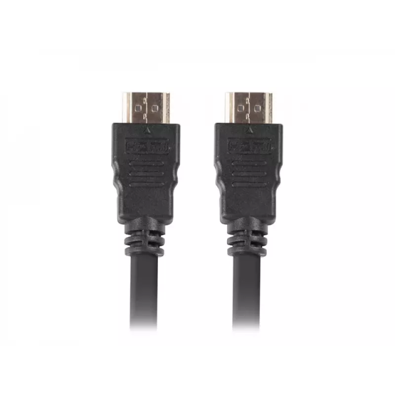 HDMI kabelis LANBERG CA-HDMI-11CC-0010-BK — HDMI 1.4, 1 m, CCS, 10.2 Gbit/s, 3840×2160 palaikymas, juodas