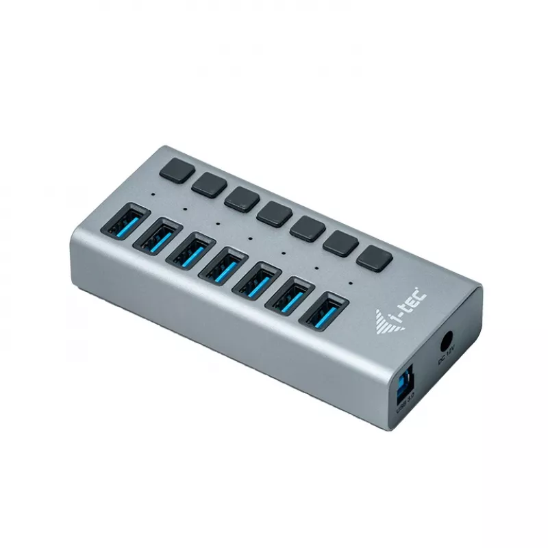 i-tec USB 3.0 įkrovimo stotelė 7 prievadai + 36 W maitinimo adapteris