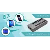 i-tec USB 3.0 įkrovimo stotelė 7 prievadai + 36 W maitinimo adapteris