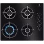 Įmontuojama dujinė kaitlentė Electrolux EGG6407K, juoda, 59 cm, 4 zonos