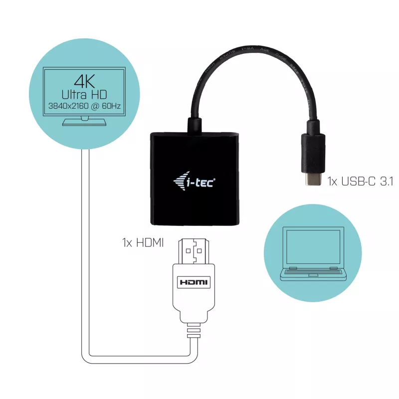 i-tec USB-C į HDMI adapteris 4K/60 Hz