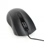 Laidinė ambidekstrinė optinė pelė Gembird MUS-3B-01 — USB Type-A, 1000 DPI, 3 mygtukai, juoda