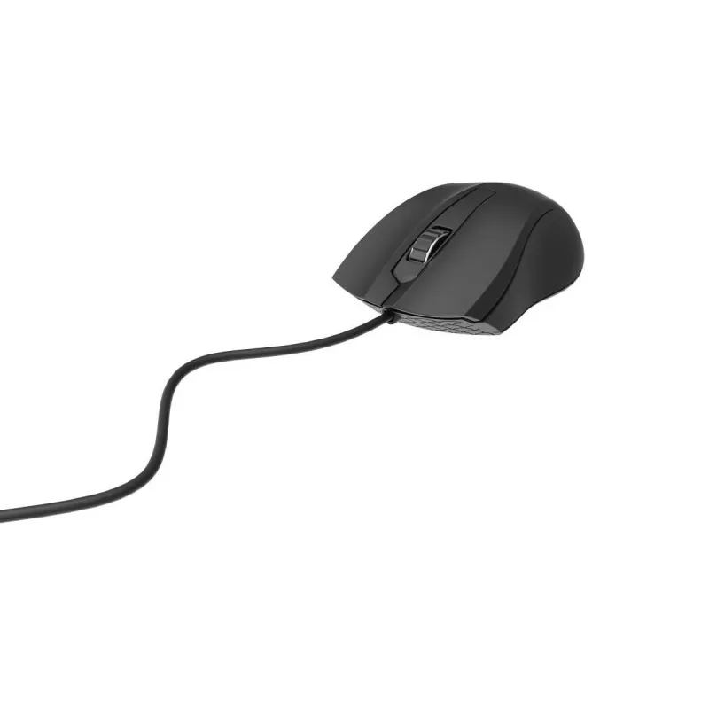Laidinė ambidekstrinė optinė pelė Gembird MUS-3B-01 — USB Type-A, 1000 DPI, 3 mygtukai, juoda