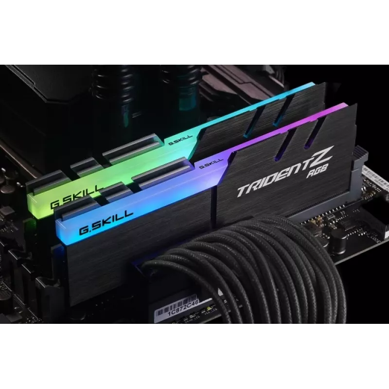 DIMM 16 GB DDR4-3600 (2x 8 GB) Dual-Kit, Arbeitsspeicher schwarz, F4-3600C18D-16GTZRX, Trident Z RGB, INTEL XMP