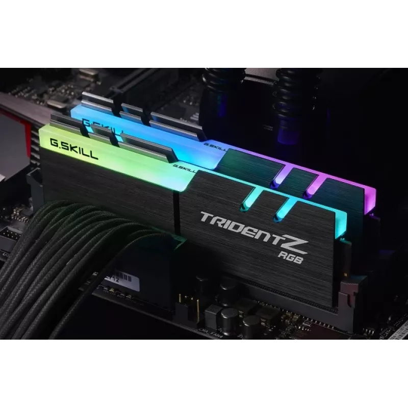 DIMM 16 GB DDR4-3600 (2x 8 GB) Dual-Kit, Arbeitsspeicher schwarz, F4-3600C18D-16GTZRX, Trident Z RGB, INTEL XMP