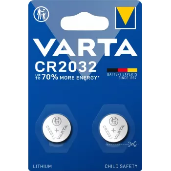Vienkartinė baterija Varta 06032 CR2032 ličio, 2 vnt.