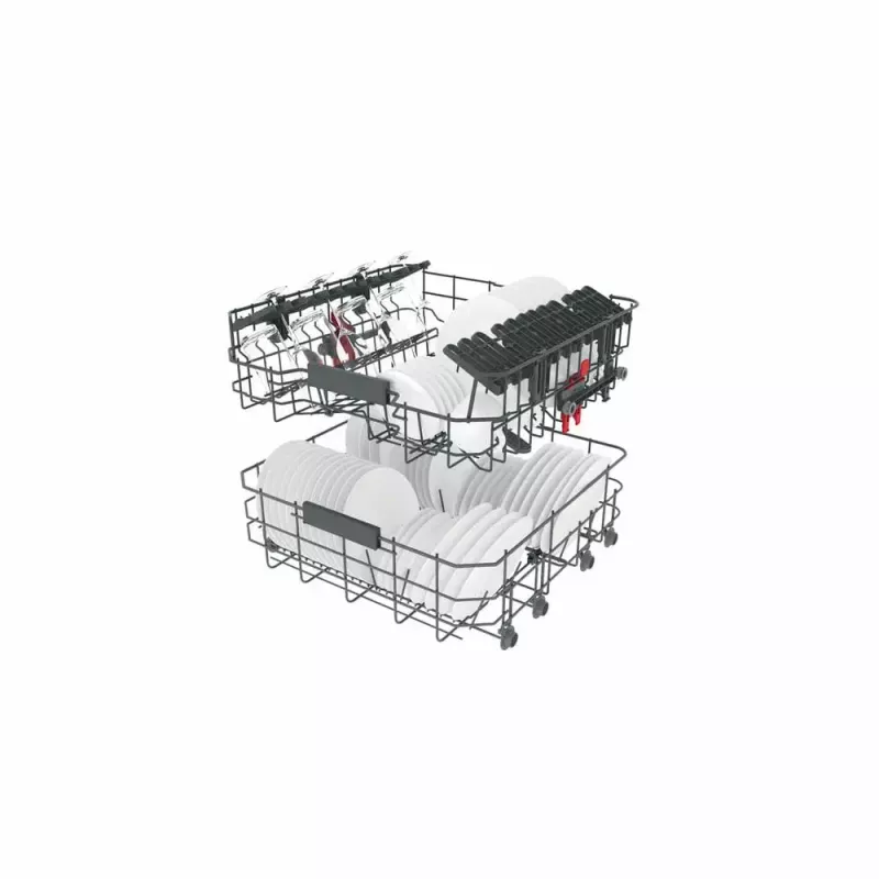 Pusiau įmontuojama indaplovė WHIRLPOOL WIC 3C26 F — 60 cm, 14 komplektų, 46 dB, energijos klasė E