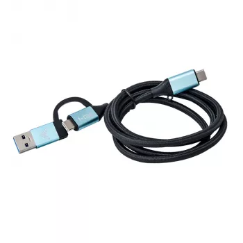 USB-C laidas į USB-C su integruotu USB 3.0 adapteriu i-tec C31USBCACBL