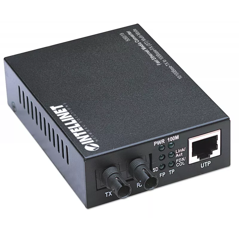 Intellinet Fast Ethernet Media Converter, 10/100Base-Tx į 100Base-Fx (ST) kelių režimų, 2 km