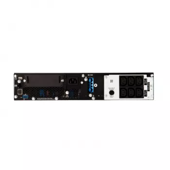 APC Smart-UPS On-Line, 1000VA/1000W, 2U stelažinis, 230V, 6x C13 IEC lizdai, SmartSlot, prailgintas veikimo laikas, su bėgių komplektu