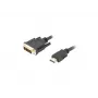 LANBERG HDMI (vyriškas) į DVI-D (vyriškas) vaizdo kabelio adapteris, 1,8 m, juodas, maks. raiška 1920x1200