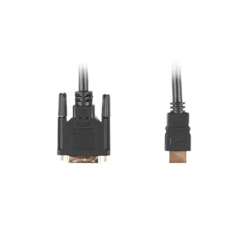 LANBERG HDMI (vyriškas) į DVI-D (vyriškas) vaizdo kabelio adapteris, 1,8 m, juodas, maks. raiška 1920x1200