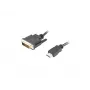 LANBERG HDMI(m)->DVI-D(m)(24+1) kabelis Dual Link su paauksuotomis 4K jungtimis - 1,8 m juodas