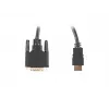 LANBERG HDMI(m)->DVI-D(m)(24+1) kabelis Dual Link su paauksuotomis 4K jungtimis - 1,8 m juodas