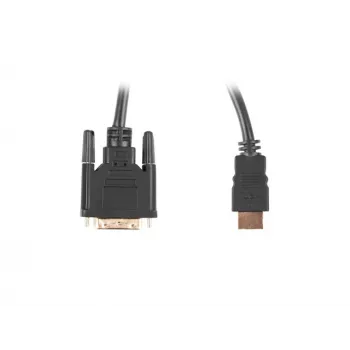 LANBERG HDMI(m)->DVI-D(m)(24+1) kabelis Dual Link su paauksuotomis 4K jungtimis - 1,8 m juodas