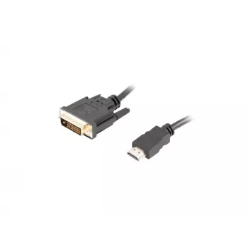 Lanberg HDMI–DVI-D (24+1) dvigubos jungties laidas su paauksuotomis 4K jungtimis – 3 m, juodas