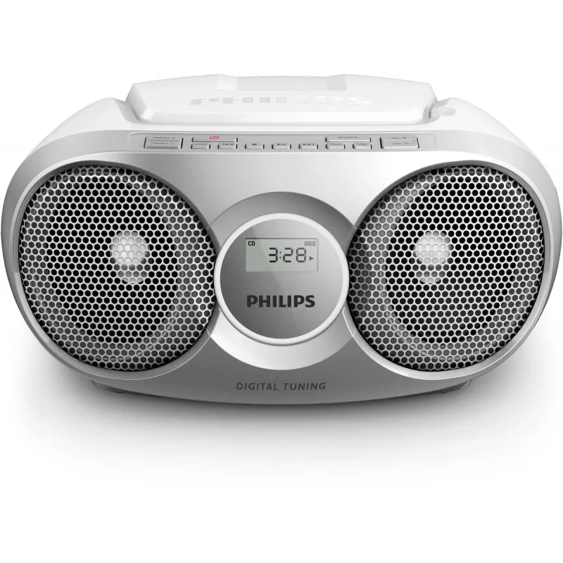 Nešiojama stereo sistema Philips AZ215S/12 3 W FM sidabrinė