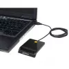 Kontaktinių kortelių skaitytuvas MANHATTAN 102049 — USB 2.0, kabelis 1,05 m, juodas, ABS korpusas